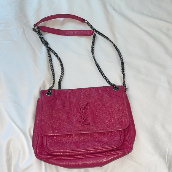 Saint Laurent Baby Niki Chain Satchel Freesia - Picture 3 of 5